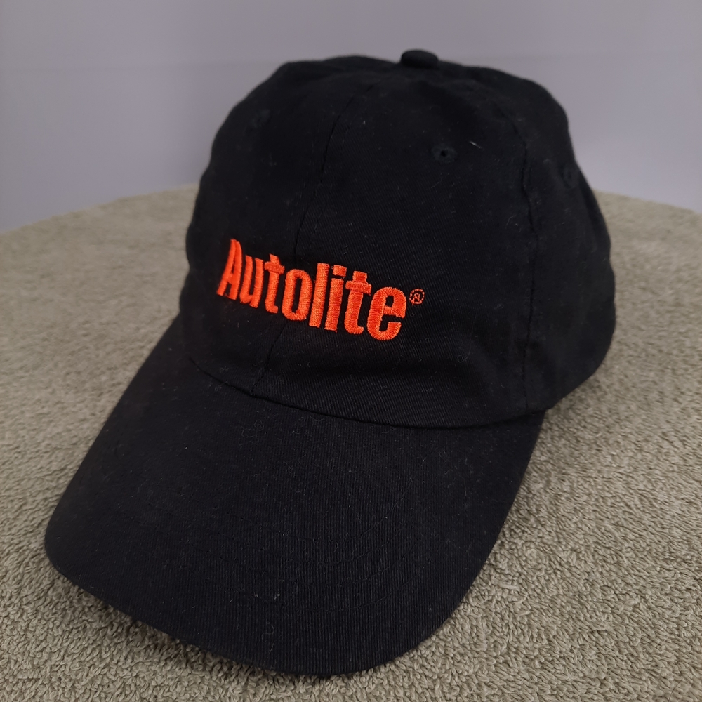 Autolite Advance Auto Parts Employee Black Hat Cap Adult Embroidered Adjustable